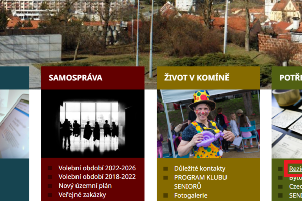 Rezidentní parkování – nová sekce na webu Komína – důležité informace s předstihem