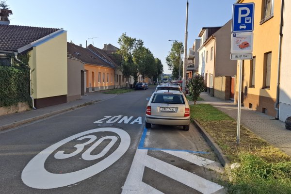Rezidentní parkování - informace k realizovanému dopravnímu značení