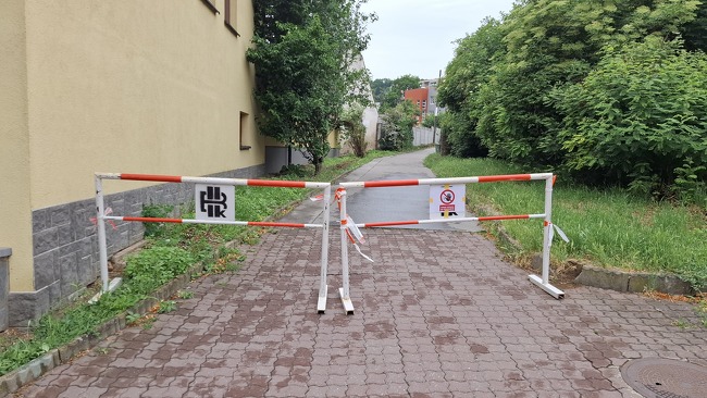 uzavřený chodník